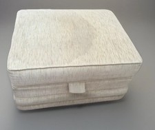 Fabric Storage Foot Stool used