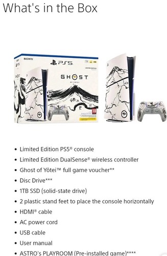 Ps5 disc edition - ps5, 1tb