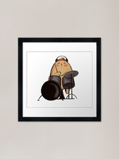 Bear Playing drums ,drums