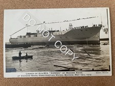 Shipping - Launch Of HIJMS Kongo,  Barrow In Furness, Cumbria.   Sankey  RPPC.