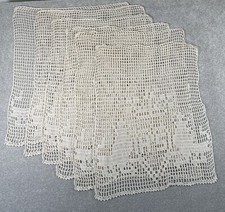 Set Of 6 Hand Made Crochet