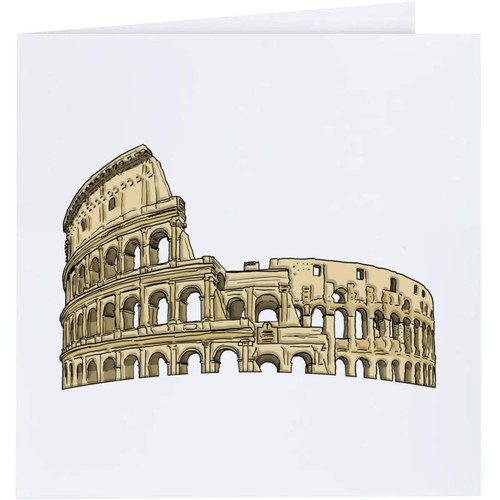 Roman colosseum greeting - colosseum',