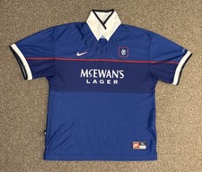 Original Glasgow Rangers 1997-99 Home Shirt, XL, Very Good Condition