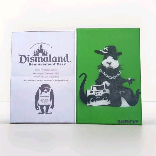 Banksy dismaland art signed