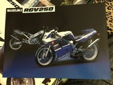 Suzuki RGV 250 Brochure RGV250 Rare. Genuine Not a copy.
