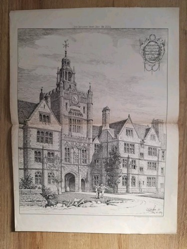 Antique lithograph c1884 - antique, the