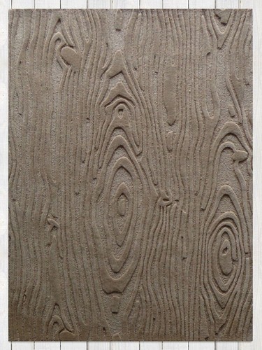 Woody brown modern - woody, hand-tufted