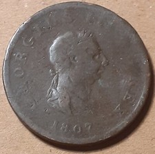 1807 UK GB George III Copper