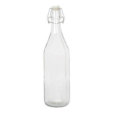 Glass Drinks Bottle with Swing