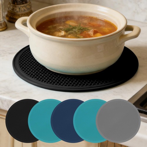 Heat resistant oven mat round - resistant,