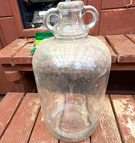 Clear glass demijohn carboy - demijohn,