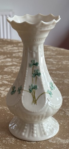 Belleek irish porcelain vase - porcelain,
