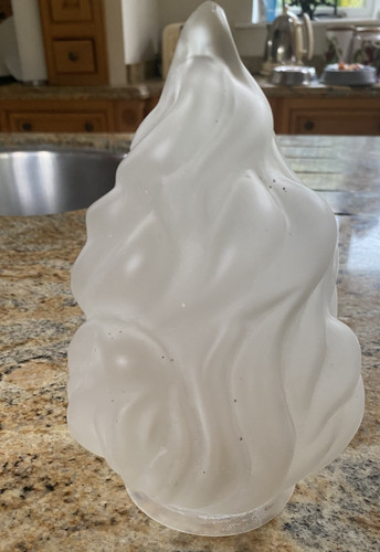 Large frosted flame glass - large,