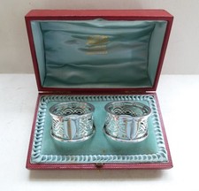 Boxed Pair of Antique Sterling
