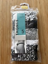 George Ladies 5 Pack Thongs