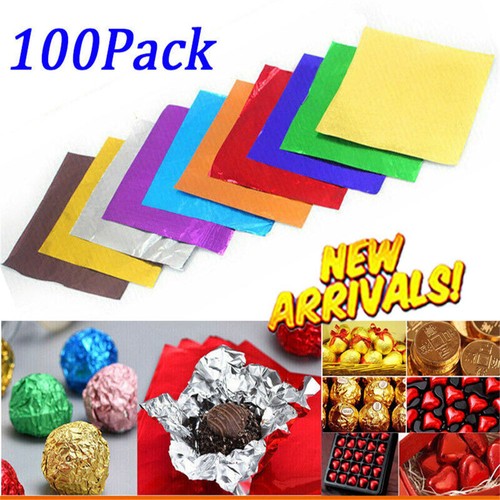 100pc chocolate foil paper - 100pc,