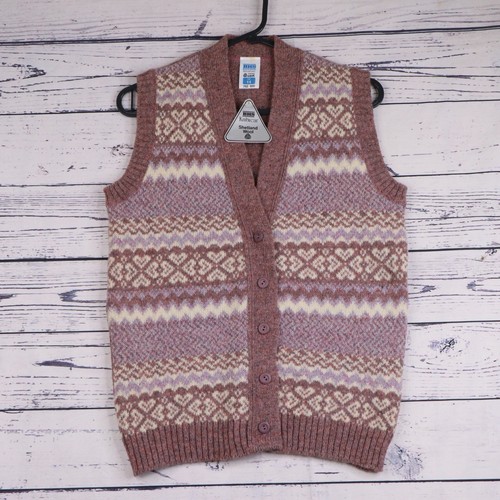 Bhs shetland wool sweater vest - shetland,
