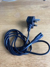 UK Power Cord with C7 Connector, Fused, UK 3 pin moulded plug
