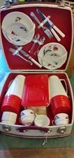 Vintage picnic set in carry