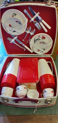 Vintage picnic set carry - picnic,