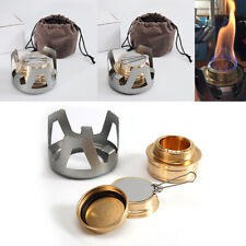 Outdoor Alcohol Burner Portable Copper Alcohol Stove Backpacking Camping Cooking