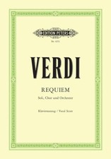 Verdi Requiem: Vocal Score by