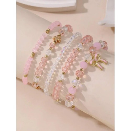 5pcs butterfly bead bracelet - butterfly,