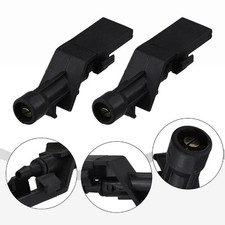 2x BLACK FRONT WINDSCREEN