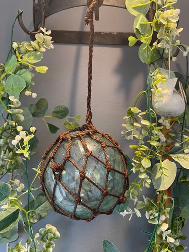Vintage glass fishing float - fishing,