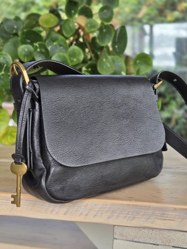 Fossil black leather - fossil,