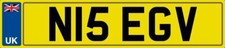 NICE INITIALS NUMBER PLATE N15