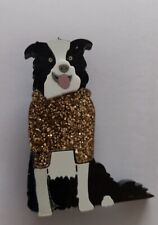 Acrylic Dog brooch(Border Collie)