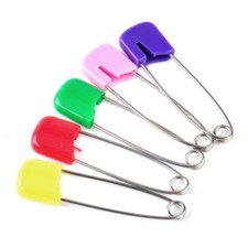 100pcs Diaper Nappy Pins Safety hold Craft Clips Locking  Cloth
