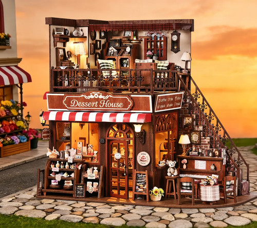 Diy miniature dollhouse kit - diy,