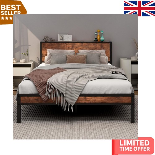Elegant double bed frame - double,