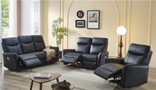 LAZY BOY BLACK BONDED RECLINER