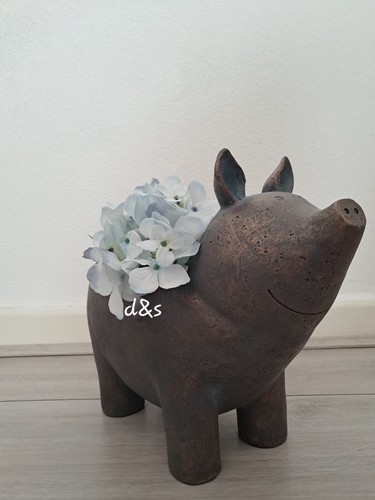 Next bronze happy pig - happy,