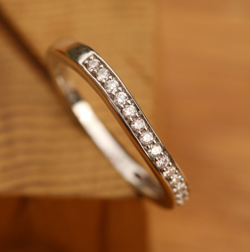 14ct solid white gold - solid,