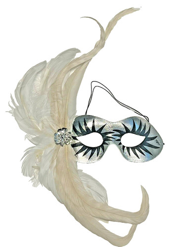 Black silver masquerade ball - black,