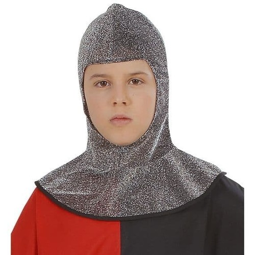 Medieval warrior metallic hood - medieval,