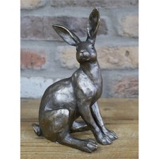 Resin sitting hare - hare, figurine
