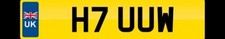 HUW CHERISHED NUMBER PLATE