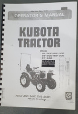 KUBOTA B5100D B5100E B6100D B6100E B7100D - OPERATOR MANUAL