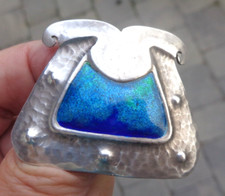 Sterling Silver Enamel Brooch