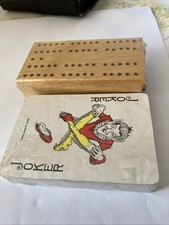 Wooden Cribbage Board complete