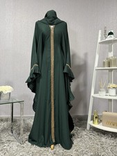 Luxury Green Butterfly Abaya