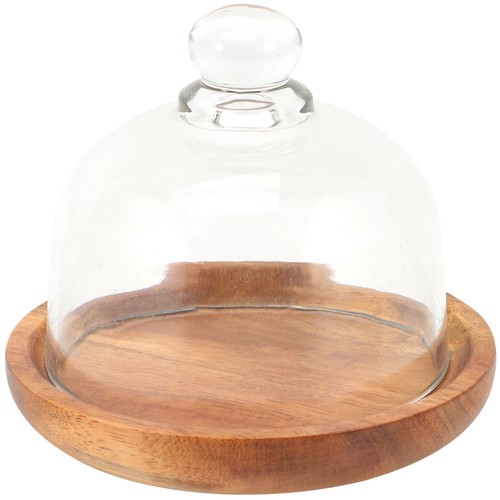 Clear glass dome cake - clear,