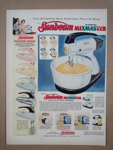 1950s sunbeam modern mixmaster - sunbeam,