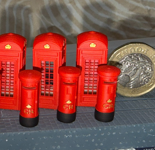 Gauge post box and phone - gauge,