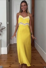 ZARA Yellow Lace Trim Camisole